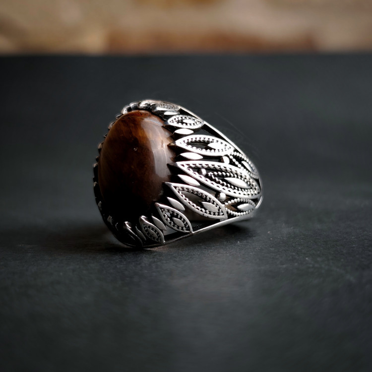 انگشتر مردانه کیفیت بالا نقره عیار ۹۲۵ گالری نقره بقیع