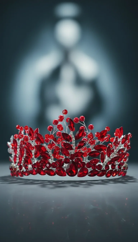 تاج دست ساز با نگینهای زینتی اصل