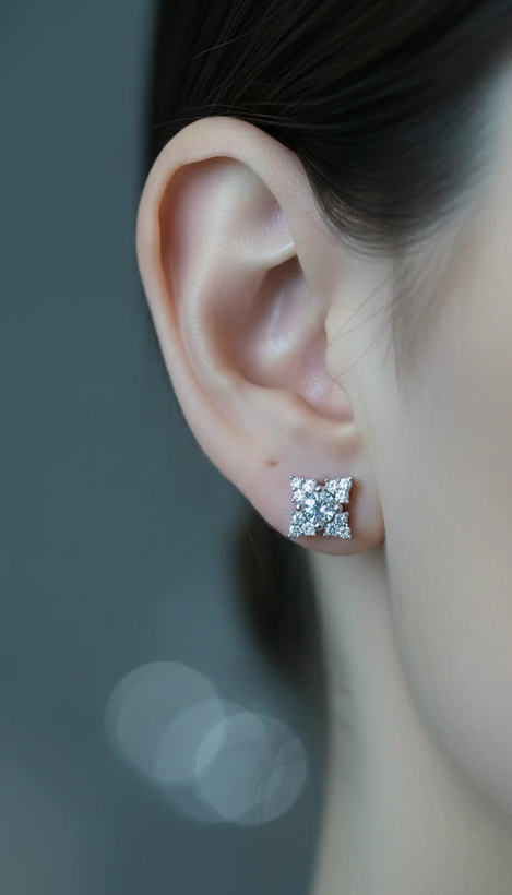 گوشواره نقره زنانه عیار ۹۲۵