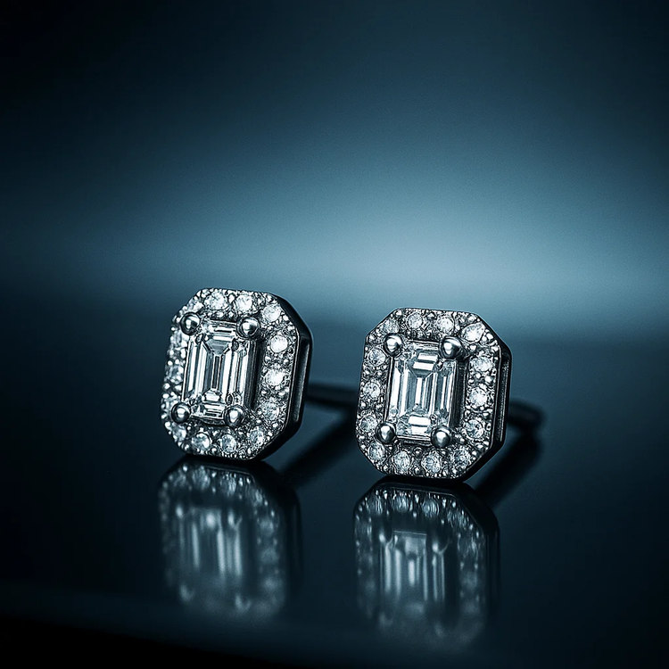 گوشواره نقره میخی عیار نقره ۹۲۵