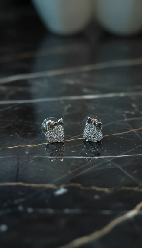 گوشواره نقره میخی عیار ۹۲۵