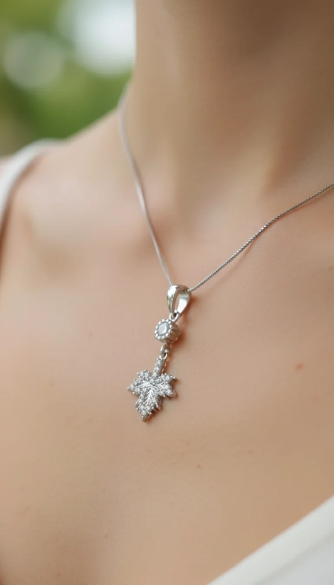 گردنبند نقره مینیمال عیار نقره ۹۲۵