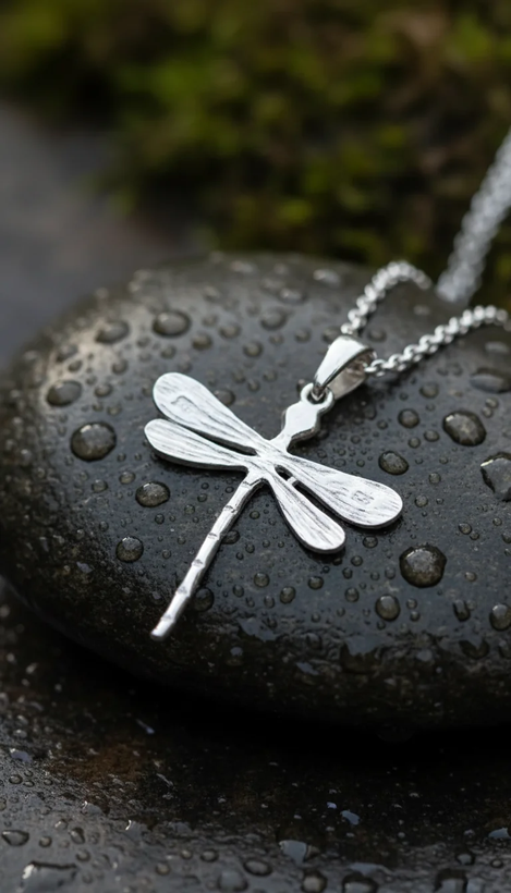 گردنبند نقره زنانه طرح شاپرک