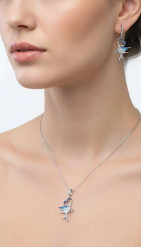 نیم ست نقره زنانه عیار ۹۲۵