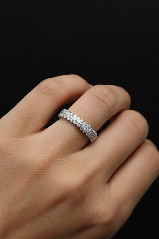 حلقه نامزدی نقره عیار ۹۲۵