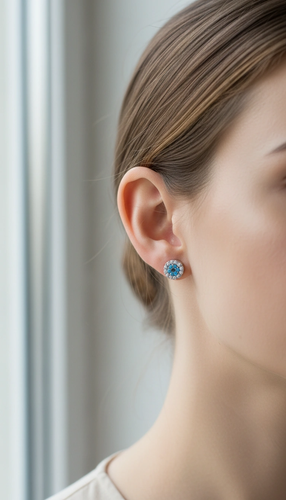 گوشواره میخی زنانه عیار ۹۲۵