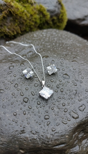 نیم ست نقره زنانه عیار 925