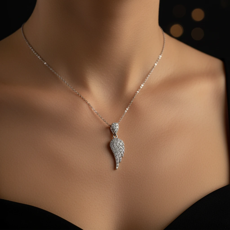 گردنبند نقره طرح مینیمال