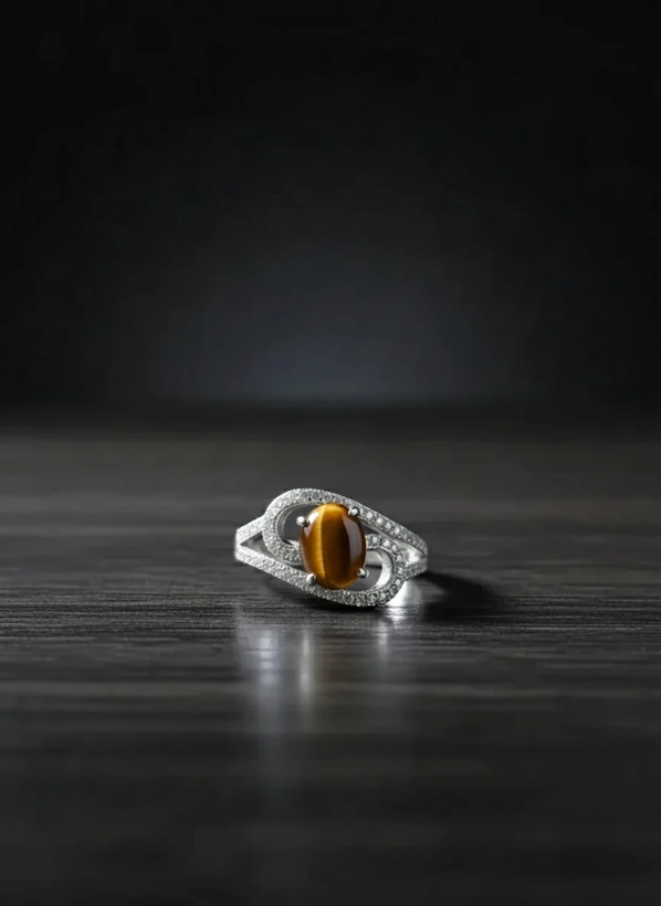 انگشتر نقره زنانه تایگر