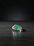 انگشتر نقره زنانه عقیق سبز