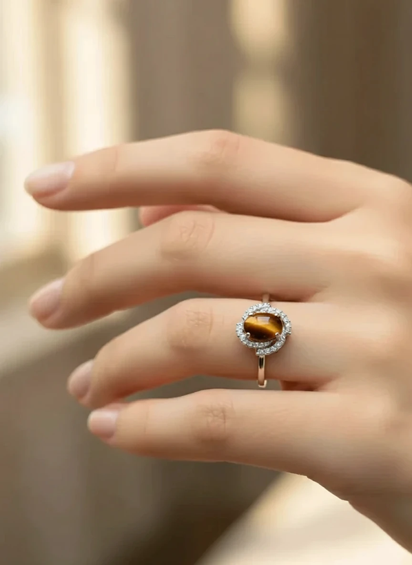 انگشتر نقره زنانه تایگر