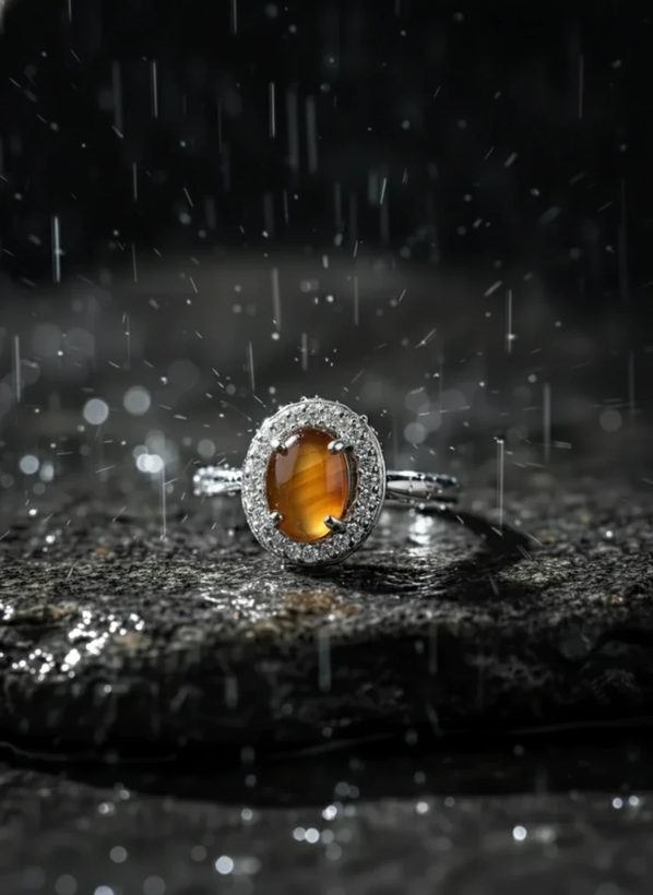 انگشتر نقره زنانه عقیق پرتغالی یمن