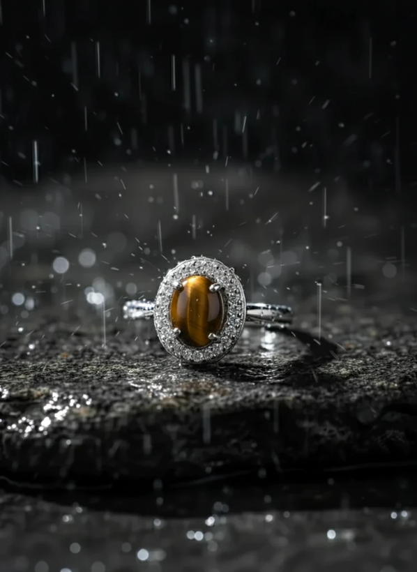 انگشتر نقره زنانه تایگر