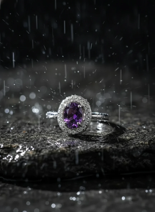 انگشتر نقره زنانه آمیتیس