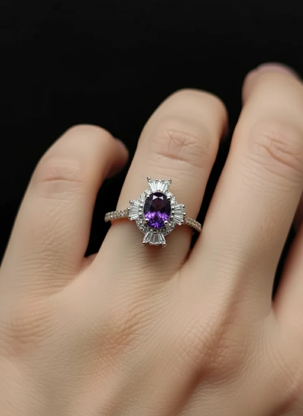 انگشتر نقره زنانه آمیتیس