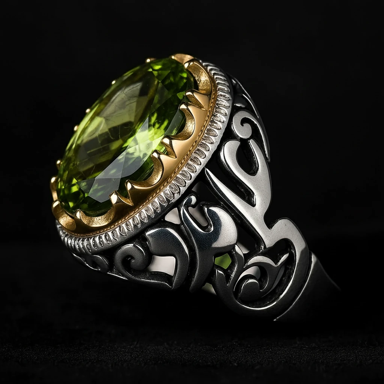 انگشتر مردانه زبرجد