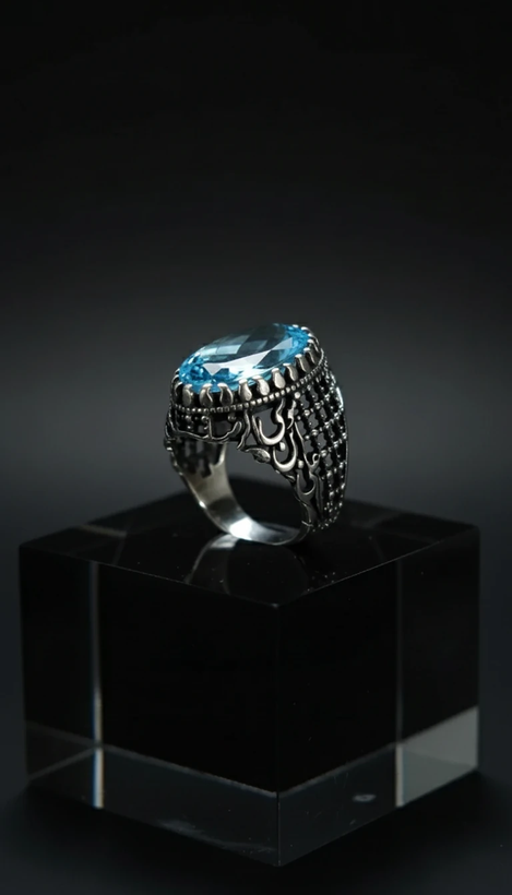 انگشتر مردانه توپاز