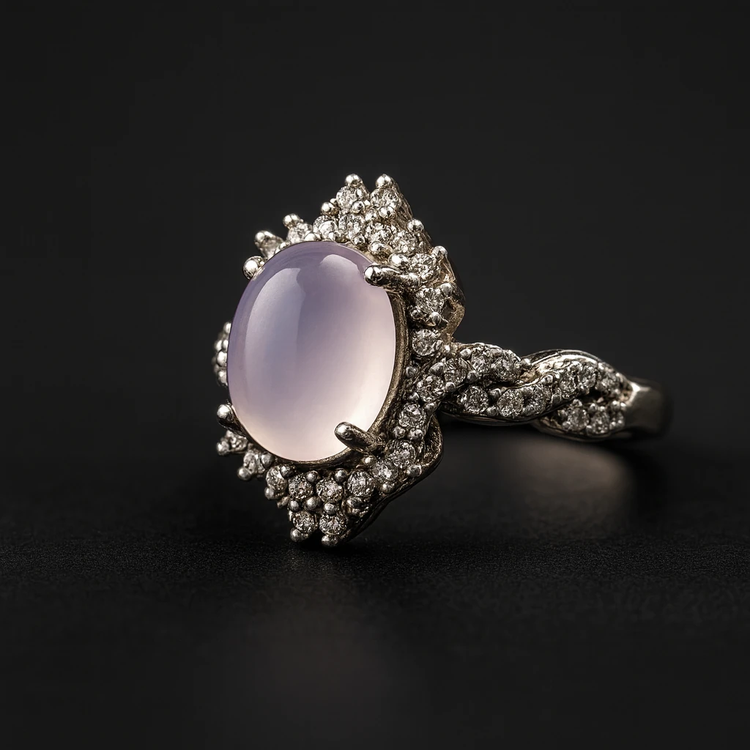 خرید انگشتر زنانه طرح سلطنتی با سنگ عقیق کبود