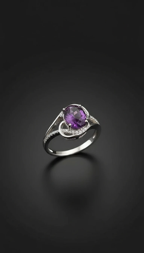 انگشتر نقره زنانه ۹۲۵ با سنگ قابل تعویض و آبکاری رادیوم