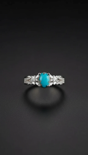 خرید انگشتر زنانه فیروزه نیشابور