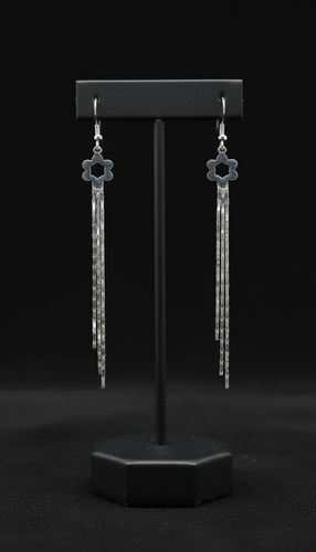 خرید گوشواره نقره طرح گل