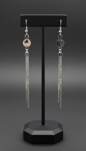 خرید گوشواره نقره عیار ۹۲۵ آبکاری رادیوم