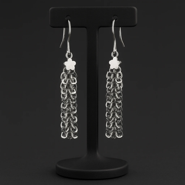 خرید گوشواره نقره آویزی با کیفیت بالا