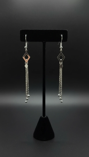 خرید گوشواره نقره عیار ۹۲۵ آبکاری رادیوم