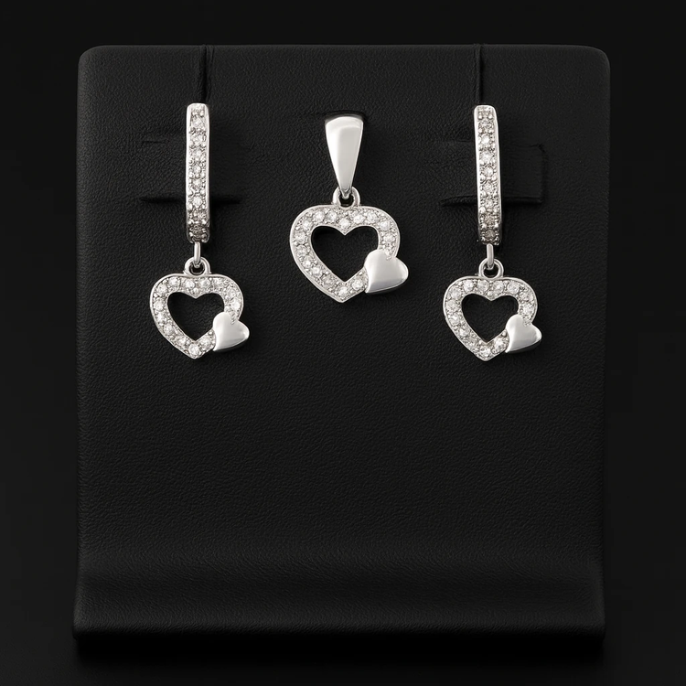 خرید نیم ست زنانه طرح قلب