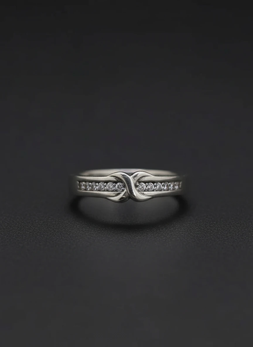 حلقه اسپرت نقره آبکاری رادیوم