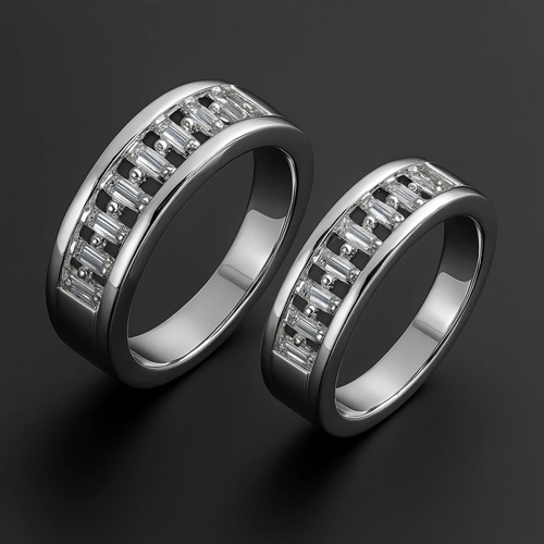 حلقه اسپرت نقره آبکاری رادیوم