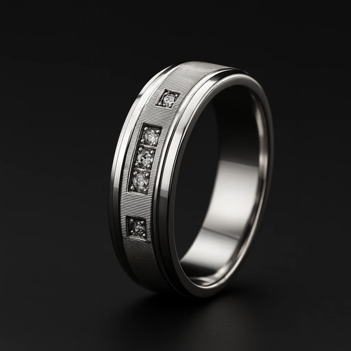 حلقه اسپرت نقره آبکاری رادیوم