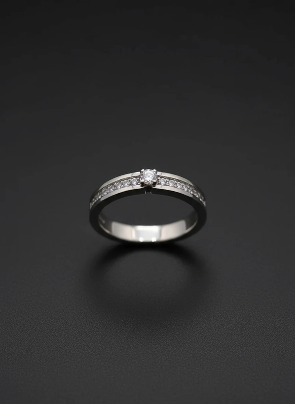 خرید حلقه نقره آبکاری رادیوم