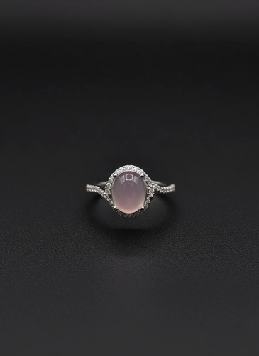 خرید انگشتر زنانه عقیق کبود نقره عیار ۹۲۵