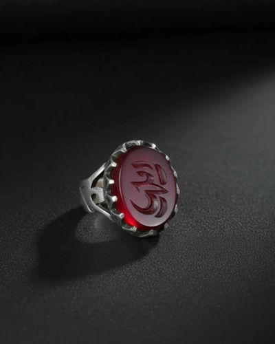 انگشتر مردانه عقیق سرخ