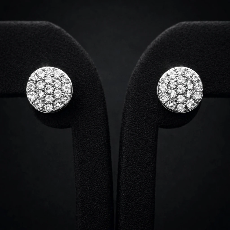 گوشواره نقره زنانه گرد