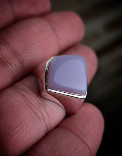 انگشتر نقطه عقیق کبود یمن